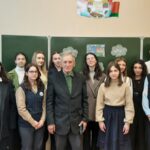 23 февраля 2024 года учащиеся 9 классов встретились с бывшим малолетним узником нацизма Глебом Александровичем Кришенем.